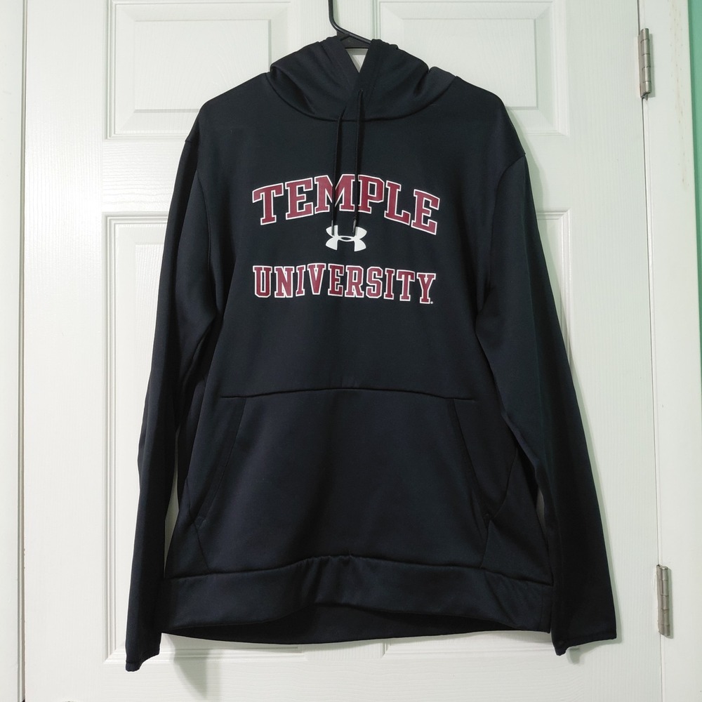 Temple University Under Armour Hoodie Adult XLarge Loose Sweatshirt Black